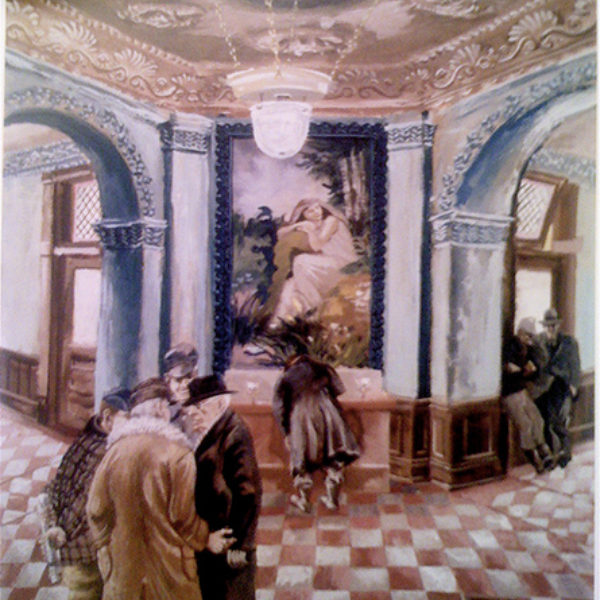 Aaron Bohrod's The Courthouse Lobby